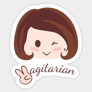 Vagitarian Sticker